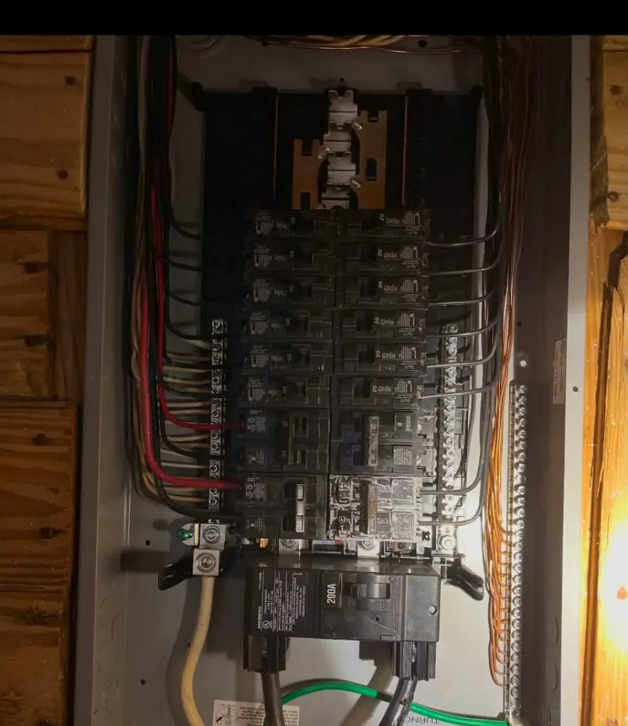 Organized electrical breaker panel after professional upgrade